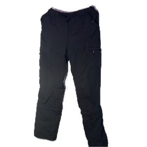 Convertible Utility Black Cargo Pants Adjustable Zipper Pockets mountain cyber